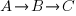 A {right} B {right} C